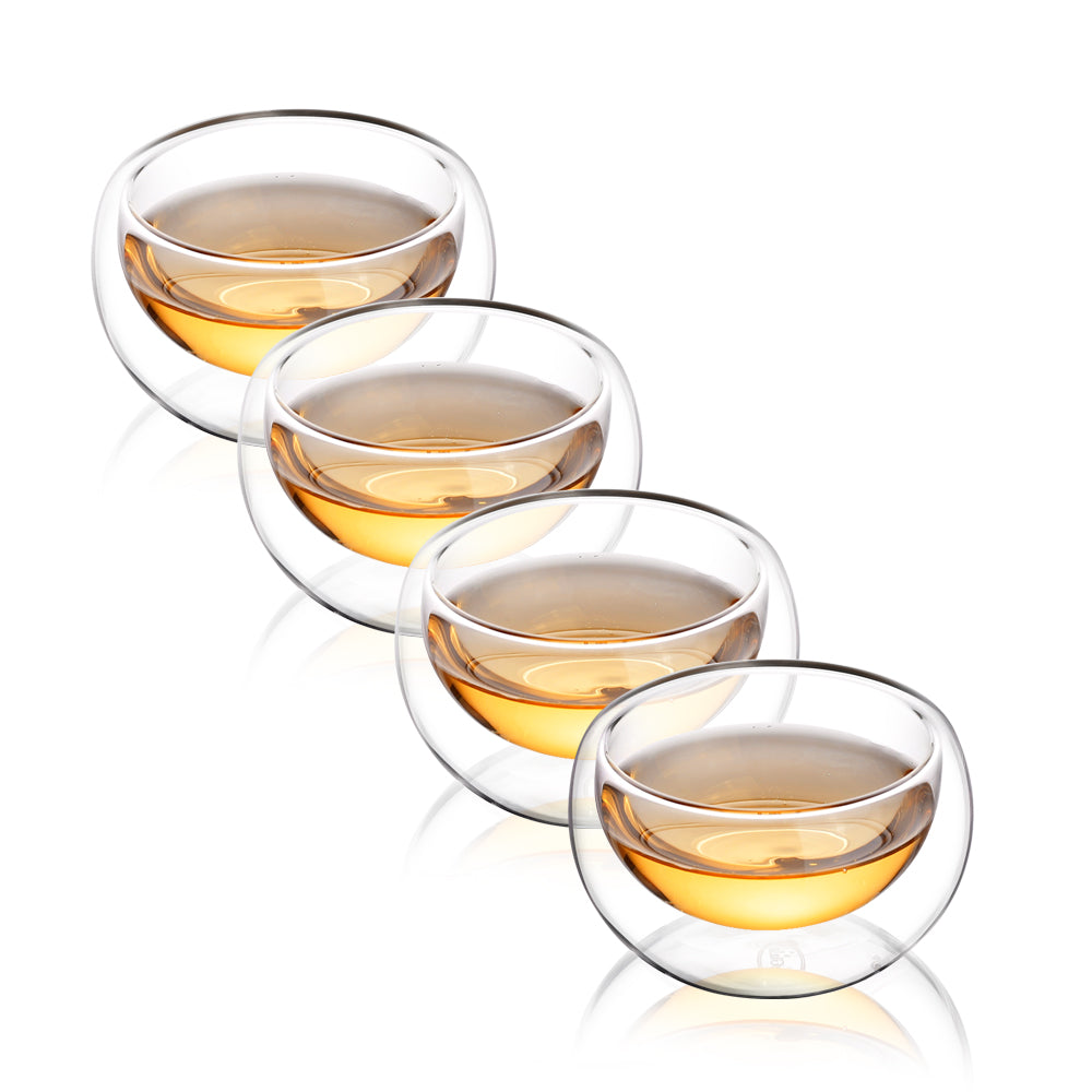 Teacup, Double-Walled Glass, 4 oz