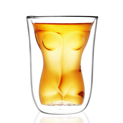 Handgefertigter Nude Naked Stemless Party-Trinkgläser-Bierbecher, 170 ml