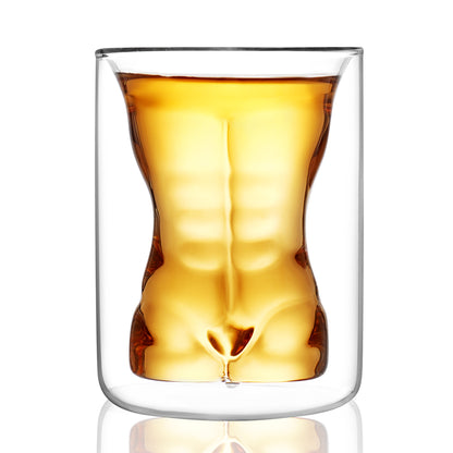 Handgefertigter Nude Naked Stemless Party-Trinkgläser-Bierbecher, 170 ml