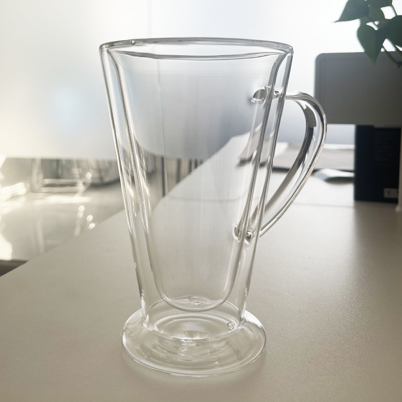 Verre à expresso de 11,8 oz, tasse en verre à double paroi isolée, 2 pièces, 4 pièces