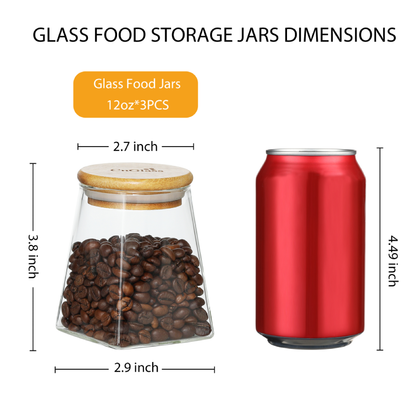 food storage jars demensions