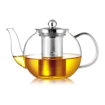 40oz 30.5oz Glass Teapot with Removable 304 Stainless Steel Infuser