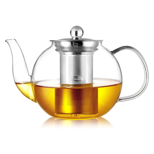 40oz 30.5oz Glass Teapot with Removable 304 Stainless Steel Infuser