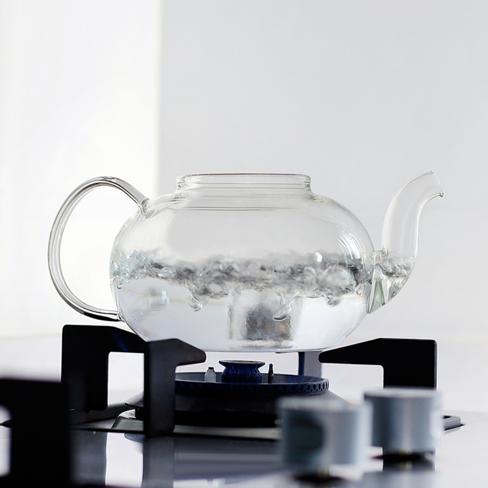 Blooming And Loose Leaf Tea Borosilicate Glass Teapot 800ml 27oz