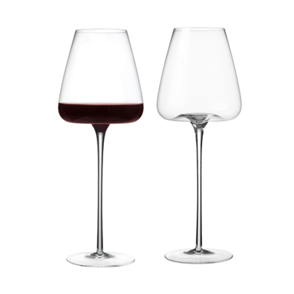 Long Stem 22oz Wine Drinking Glass 2pcs for Parties