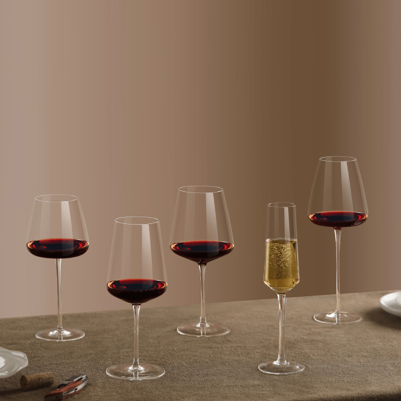 Lot de 2 verres à vin soufflés à la main de 25 oz pour vin rouge et blanc