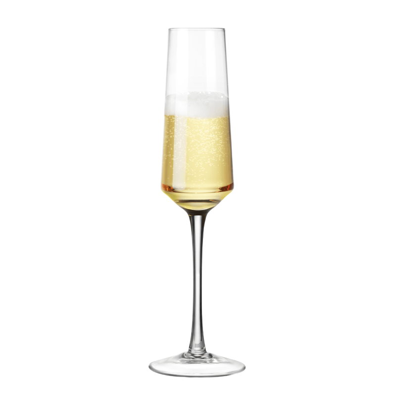 Flûtes à champagne à longue tige de 7 oz, verres à vin mousseux, 2 pièces