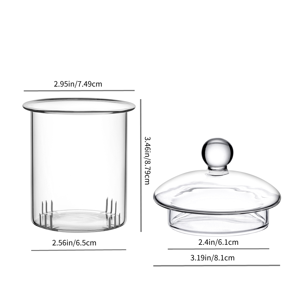 Replacement Glass Tea Infuser with Lid for Teapot H1 (20.3oz) / H2 (27oz) / H3 (33.8oz) / H8 (40.6oz)