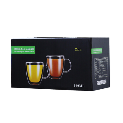 Lot de 2 verres à boire isolés de 5,4 oz pour expresso