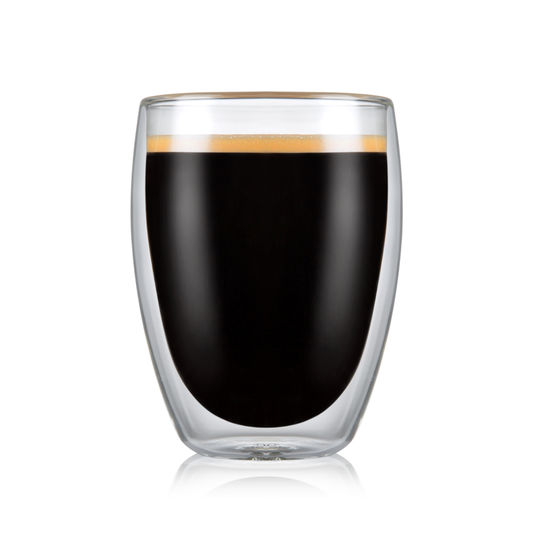 Verres à vin en borosilicate durables sans pied, 11,8 oz, à double paroi, 2 pièces