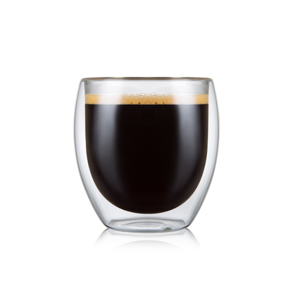 Gobelet sans pied de 8,5 oz en verre à double paroi pour café au lait, cappuccino