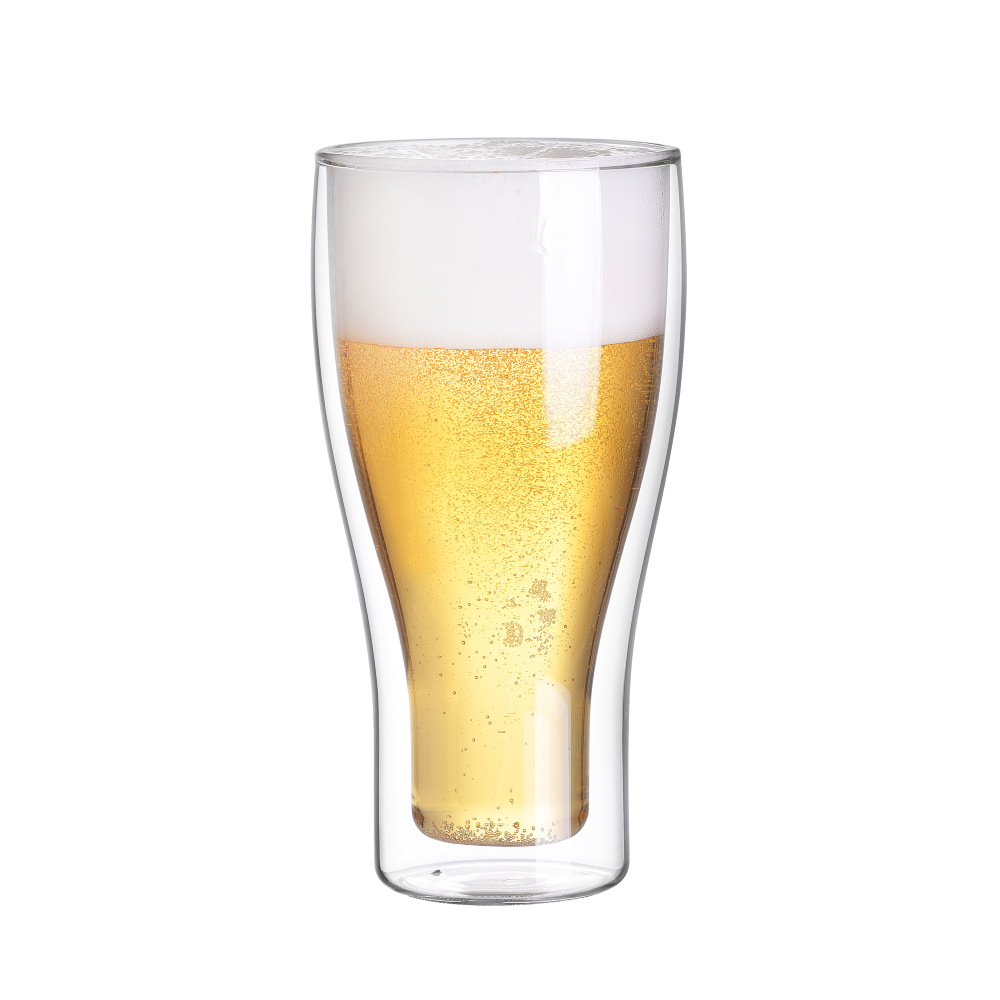 Verres à whisky et à vin à double paroi de 17 oz et 13,5 oz pour bar et fête