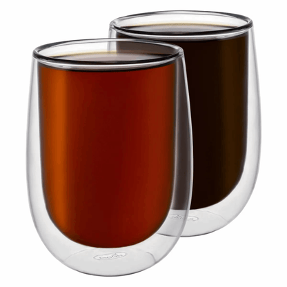 Verre à double paroi sans pied 10 oz 290 ml Tasse en verre borosilicaté isolée