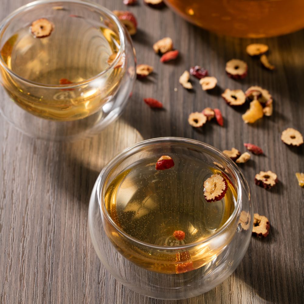 Teebereiter für den Herd, Teekanne aus Glas, Teetassen-Set, 5-teilig